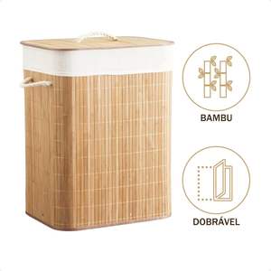 Panier à linge en bambou de haute qualité, vente en gros, utilisation simple, luxe, carré, avec couvercle, organisateur de salle de bain en bois du Vietnam - Product Image 2