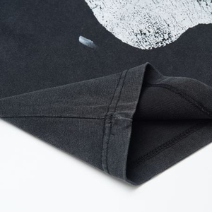 Estilo urbano lavado ácido Retro desgastado de gran tamaño 100% algodón camiseta Hip-Hop META WEAR hombres Regular Fit secado rápido transpirable - Product Image 5