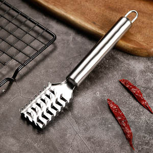 مقشر سمكة مزود بفرشاة فولاذية, أداة تسوية منزلية قابلة للتقشير مخصصة - Product Image 4