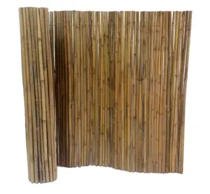 批发商最畅销耐用竹栅栏天然竹栅栏花园丝网卷木栅栏面板越南制造