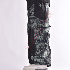 Nuevo pantalón de esquí holgado nieve OEM alta tela elástica poliéster forro de nailon impermeable a prueba de viento transpirable invierno Snowboard - Product Image 4