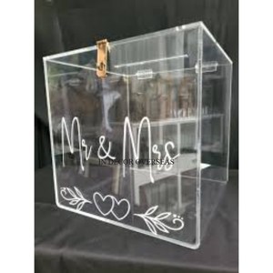 Juego de 3 tarjetas de regalo y invitación de boda hechas en acrílico de la mejor calidad de diseño elegante DE LA India a un precio impresionante - Product Image 4