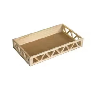 Plateau de service de nourriture en bois brun de conception merveilleuse pour la vaisselle de restaurant d'hôtel plateau de vaisselle de service de nourriture pour Offre Spéciale - Product Image 3