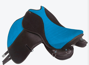 Sillín de caballo lavable sintético de resistencia inglesa con asiento de gamuza y sillín de caballo de montar lavable de árbol de plástico sillín de montar largo - Product Image 3