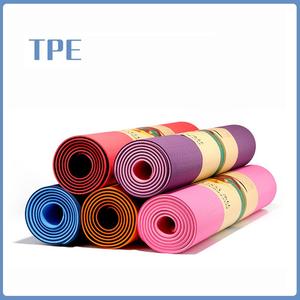 Estera de Yoga de TPE de alta calidad, esterilla de Yoga de etiqueta privada ecológica antifatiga, estera de Pilates con logotipo personalizado de alta calidad - Product Image 2