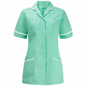 Conjunto médico unisex con cuello en V, elástico, 3 bolsillos, manga corta, OEM, venta al por mayor, uniforme médico, enfermera, hospitales - Product Image 3