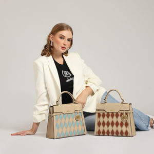 ANJANI Genuine Leather Crossbody <b>Bag</b> Women Single <b>Strap</b> Fashionable Striped Pattern Zipper Everyday Essential Shoulder <b>Bag</b> - Product Image 2