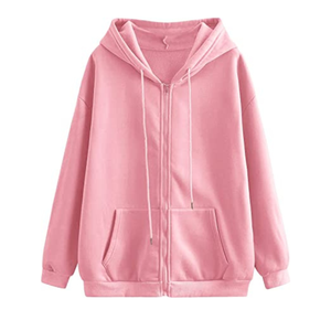 Sweat-shirt à capuche oversize à manches longues et à cordon de serrage pour femmes, vente en gros OEM personnalisée - Product Image 3