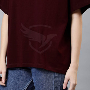 T-shirt surdimensionné confortable en matériau durable T-shirt surdimensionné de coupe ajustée Vêtements de vêtements T-shirt surdimensionné - Product Image 5