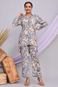 Ensemble coordonné en tissu rayonne confortable pour vêtements décontractés, doux et extensible, pour un usage quotidien et au bureau, prix de gros, livraison mondiale - Product Image 4