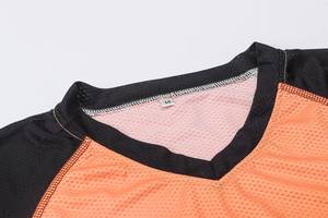 Jersey de Ciclismo Profesional para Triatlón y MTB, Manga 3/4, Degradado Naranja Rojo, Secado Rápido, Transpirable, Malla, Directo de Fábrica, Personalizado - Product Image 3