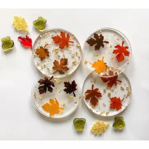 coasters Resin coasters with embedded seashells for coastal decor Custom resin coasters by crescent <b>crafts</b> - Product Image 2