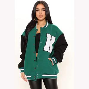 Nouveau logo personnalisé pour veste universitaire pour femmes et vêtements coupe-vent, veste universitaire respirante pour femmes d'extérieur - Product Image 1