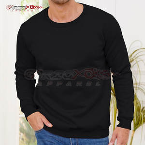 Mens Sherpa <b>Fleece</b> Sweatshirt With Rib Knit Men <b>Warm</b> <b>Fleece</b> Pullover Sweatshirt With Sherpa Build - Product Image 2