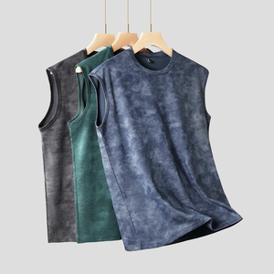 <b>Men</b> 100% Cotton Blank Plain Acid Washed <b>Tank</b> <b>Tops</b> Customization Summer Heavyweight Fashion Streetwear <b>Tank</b> <b>Tops</b> Vests - Product Image 2