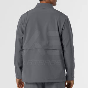 Veste de gommage décontractée de style unique Veste de gommage en polyester Veste de gommage à logo personnalisé - Product Image 3