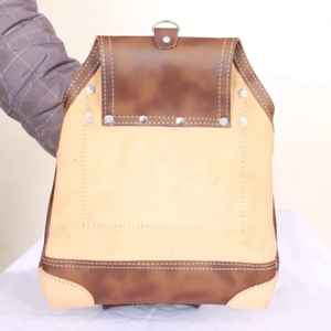 Bolsa de cinturón de herramientas de cuero genuino, Kit de cinturón profesional de bolsillo para carpinteros - Product Image 3