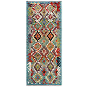 Alfombras Imaco, Alfombra Kilim de Maimana, Afganistán, 242 x 83 cm, Alfombras y Conjuntos Tradicionales - Product Image 1