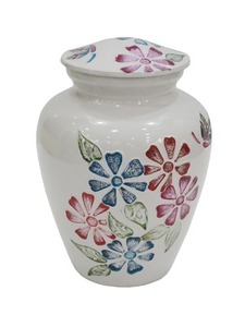 Juego de cuatro urnas de recuerdo de colores personalizadas para cenizas humanas Urna de cremación Suministros funerarios Urnas de metal decorativas personalizadas - Product Image 2