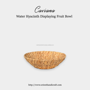 CAVIANA Bol à fruits tissé en jacinthe d'eau, vintage, personnalisé, écologique, lavable, décoration d'intérieur, bols avec taille personnalisée - Product Image 2