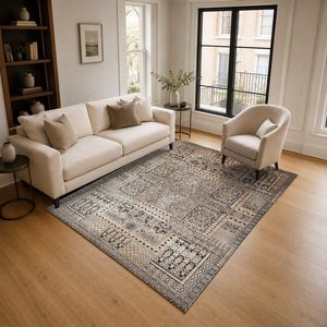 <b>RUGS</b> DEPOT LXDP-0714 Wholesale Terracotta Gold Traditional Oriental Digital Printed Machine Washable Chenille Area <b>Rug</b> <b>Non</b> <b>Slip</b> - Product Image 2
