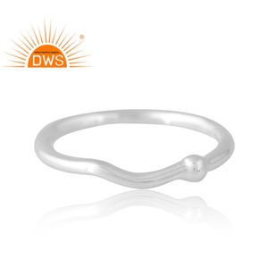 Nuevo diseño 925 anillo de banda de avión de boda de plata joyería personalizada para mujer regalo para ella - Product Image 3