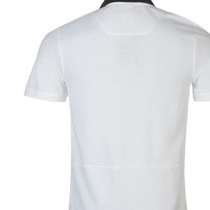Polo de golf respirant blanc pour homme, extensible et à séchage rapide, idéal pour l'été – Vêtements de sport courts personnalisables pour homme BY HI - Product Image 6