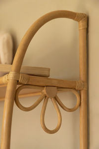 ชั้นวางของติดผนัง2ชั้นวัสดุหวายลายดอกไม้สำหรับห้องเด็กของตกแต่งที่เก็บของในราคาที่ดีที่สุดจากเวียดนาม - Product Image 4