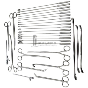 Juego de herramientas de colecistectomía reutilizables ligeras de acero inoxidable alemán de alta calidad, 25 uds., uso eléctrico Manual, instrumentos quirúrgicos CE - Product Image 1