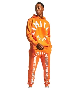 Le plus récent Style de pull personnalisé avec poches latérales respirant hommes survêtement/personnalisé couleur vierge 100% coton imprimé hommes survêtement - Product Image 1