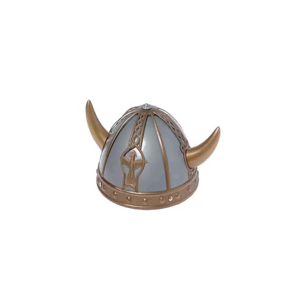 Capacete Viking de brinquedo tamanho infantil Horned | Festa de Halloween Capacetes de plástico Horned Viking para crianças | Capacete de Brinquedo