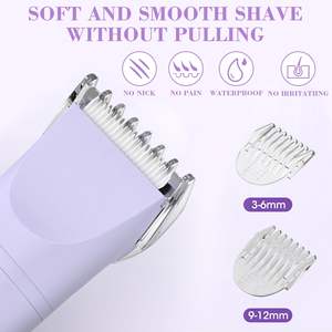 Nueva Depiladora Eléctrica para Mujer, Depiladora Húmeda y Seca de Doble Cuchilla, Resistente al Agua IPX7, Recortadora Corporal para Bikini, Rostro, Axilas, Piernas y Brazos - Product Image 5