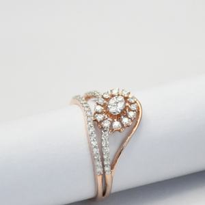 Anillo de Oro Sólido de 14K con Certificación VDS IGI, Diamante Natural con Corte Brillante, Joyería Fina Minimalista, Elegancia Diaria para Mujer, Boda - Product Image 5