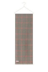 Elegant Diamond Weave Grey Wool-Blend Scarf Premium Unisex Winter <b>Shawl</b> Comfort-Cozy with High Quality Yarn Crafted Dot Pattern - Product Image 6