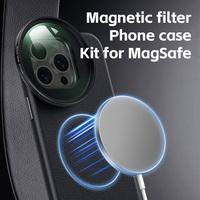 Funda Magnética para Cámara con Filtro para iPhone 15 Pro Max con Rosca de Lente de 17 mm, Adaptador de Filtro de 67 mm, Funda para Teléfono con Funciones de Fotografía OEM