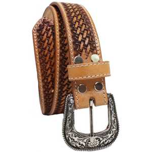 100% American Cow Hide Designer Western <b>Belt</b> with Hand Tooled <b>Work</b> for Men & Women Western <b>Belt</b> Supplier Saman Exports - Product Image 1
