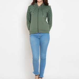 Vente en gros de sweat à capuche pour femme à quantité minimale de commande bas et ensemble court de 2 pièces Fabriqué au Pakistan Concevez votre propre sweat à capuche à manches longues pour femme - Product Image 6