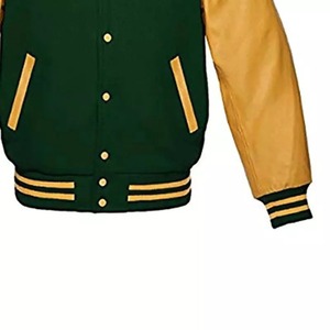 Letterman-Chaqueta de lana personalizada para hombre y mujer, Cazadora Bomber de béisbol de manga larga, último diseño - Product Image 4