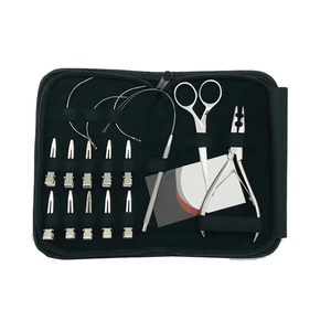 Kit d'extension de cheveux de salon professionnel perles liens Extension et Kit d'outils de perles ensemble de pinces étiquette privée extension de cheveux en gros - Product Image 1