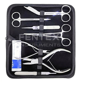 Kit de disección de cirugía menor para estudiantes Instrumentos quirúrgicos de acero inoxidable 8PCs Manual de fórceps - Product Image 5