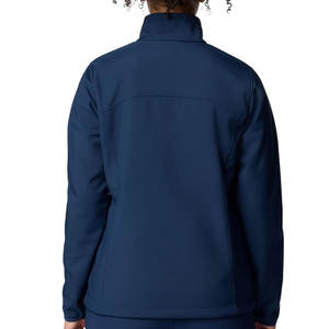 Veste softshell personnalisée pour hommes, automne, vêtements d'extérieur imperméables et respirants, tissu denim, style vintage avec service OEM - Product Image 2