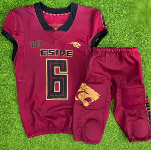 Camiseta de sublimación de uniforme de fútbol americano para hombre, ropa deportiva personalizada con impresión de logotipo - Product Image 3