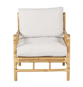 Chair Bamboo Single Type Package Quality Leisure Chair Tropical Material Customize Logo Support Bamboo Chair Made in Vietnam