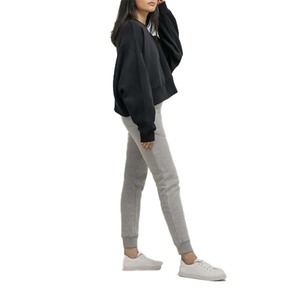 Sudadera de Invierno Oversize para Mujer de Poliéster/Algodón, Venta al por Mayor, Forro Polar Grueso, Bordado con Logotipo Personalizado, Diseño de Hombro Caído - Product Image 1