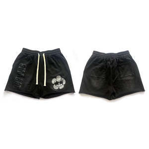 Custom Logo Printed <b>Men's</b> Cotton Jogger <b>Shorts</b> Breathable Acid Wash Streetwear Embroidered Technics High Waist Mid Waist Styles - Product Image 1