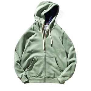 Sweat à capuche zippé uni personnalisé sweats à capuche pour hommes vente en gros de sweats à capuche zippés lourds de qualité supérieure pas cher prix unisexe plusieurs couleurs - Product Image 2