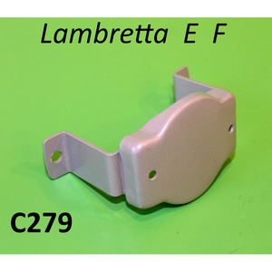 Soporte de Insignia Delantera Lambretta E + F, Soporte de Metal Cromado para Motocicletas - Product Image 1