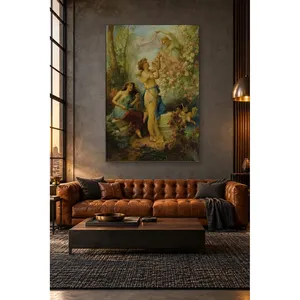 Fida Hans Zatzka Fairies Gathering Roses Impression sur toile - Product Image 4