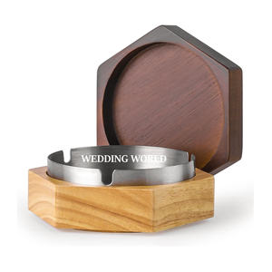 Cendrier en bois d'excellente qualité concepteur fait à la main en gros cendrier fantaisie taille personnalisée concepteur nouveau cendrier en métal - Product Image 4