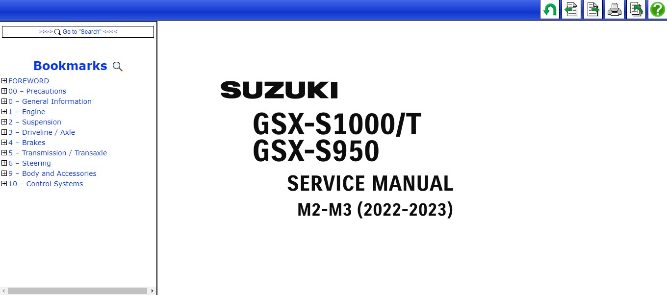 Suzuki GSX-S1000GT Service Manual - Repair Workshop Guide